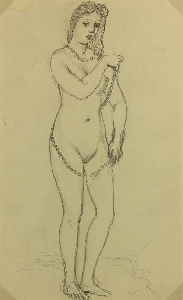 Nudes Original Art - Nude , Albert Vialé, c.1940