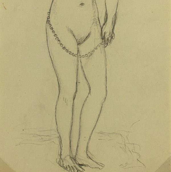 Nudes Original Art - Nude , Albert Vialé, c.1940
