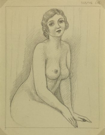 Nudes Original Art - Nude, Albert Vialé, 1939