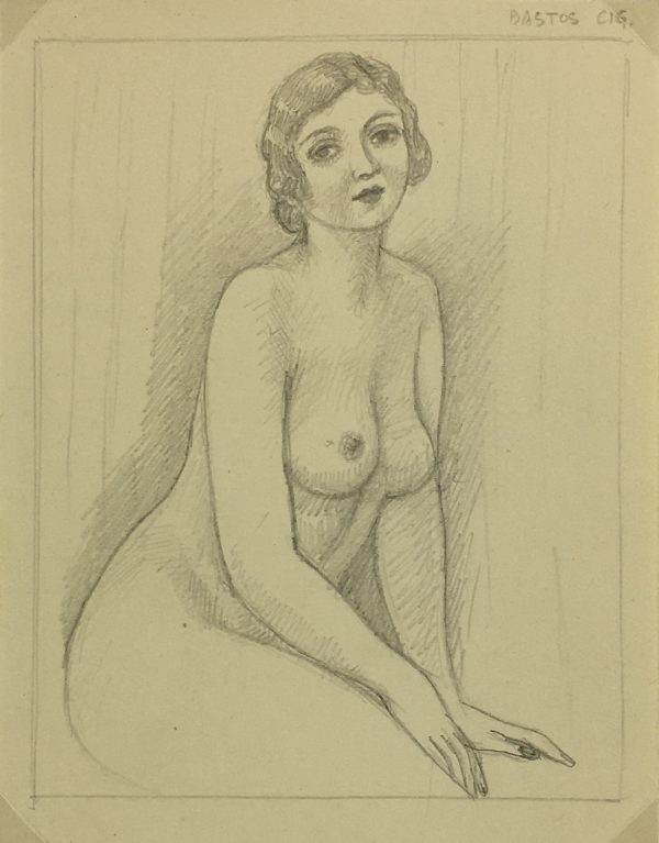 Nudes Original Art - Nude, Albert Vialé, 1939