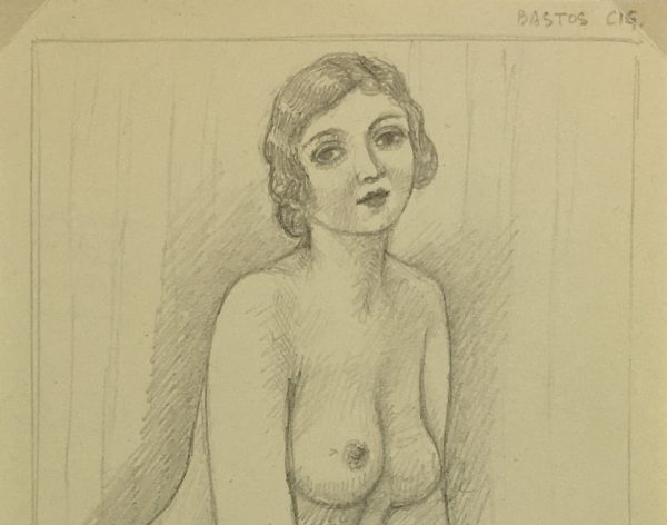 Nudes Original Art - Nude, Albert Vialé, 1939