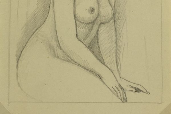 Nudes Original Art - Nude, Albert Vialé, 1939