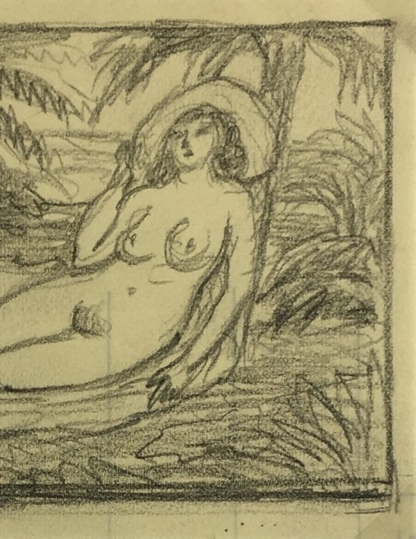 Nudes Original Art - Nude, Albert Vialé, c.1940