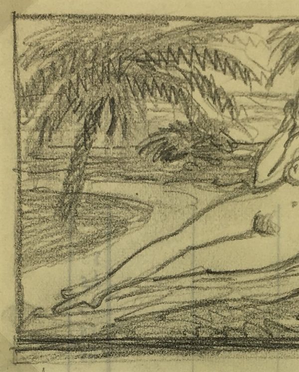 Nudes Original Art - Nude, Albert Vialé, c.1940