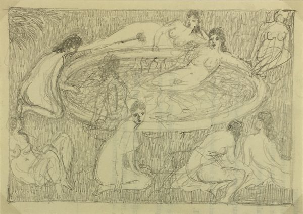 Nudes Original Art - Nudes, Albert Vialé, c.1940