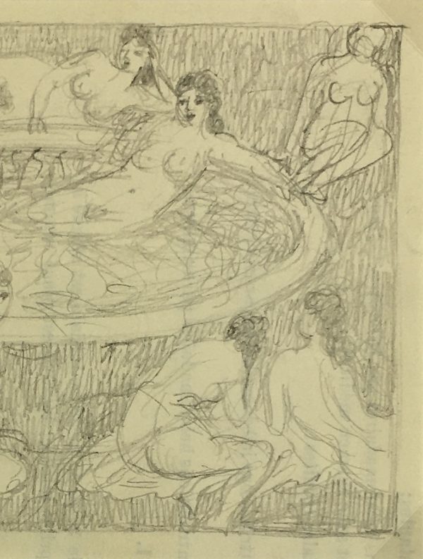 Nudes Original Art - Nudes, Albert Vialé, c.1940