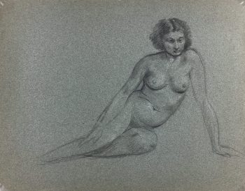 Nudes Original Art - French Nude, Jean Ernst, c.1930