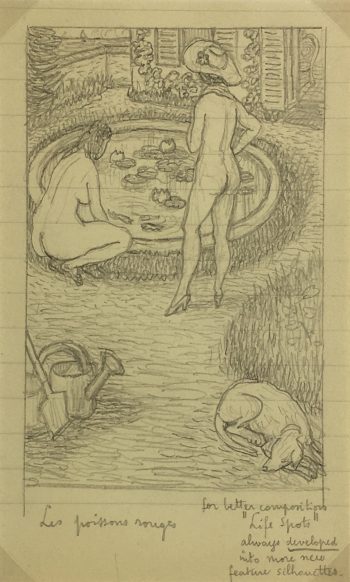 Nudes Original Art - Nudes, Albert Vialé, c.1940
