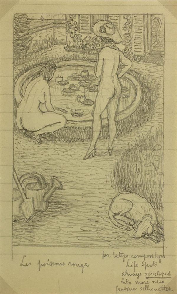 Nudes Original Art - Nudes, Albert Vialé, c.1940