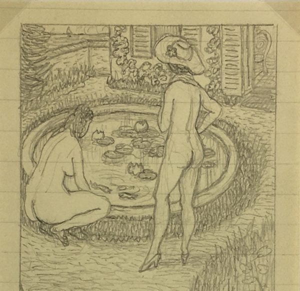 Nudes Original Art - Nudes, Albert Vialé, c.1940