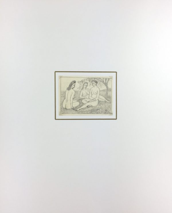 Nudes Original Art - Nudes, Albert Vialé, c.1940