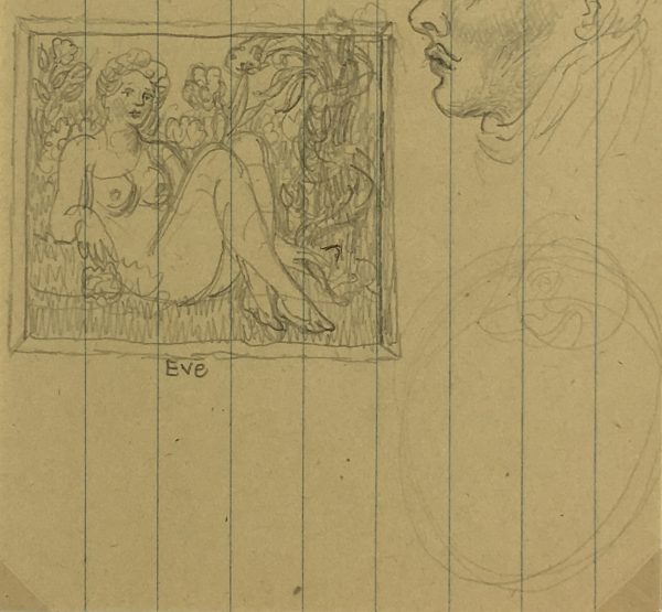 Nudes Original Art - Earthly Paradise, Albert Vialé, c.1930