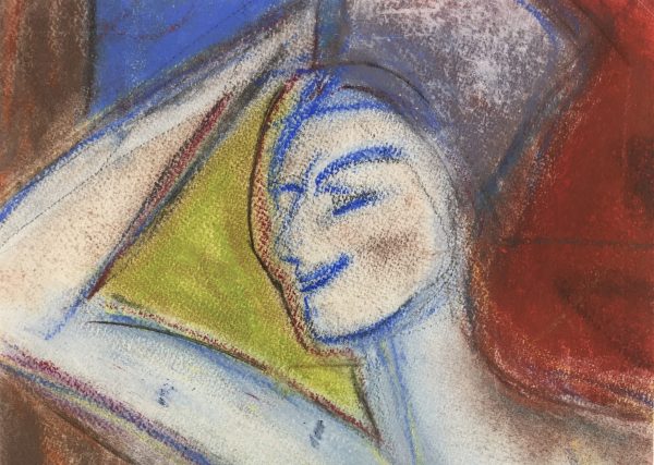 Nudes Original Art - Oil Pastel - Nude, c.1970