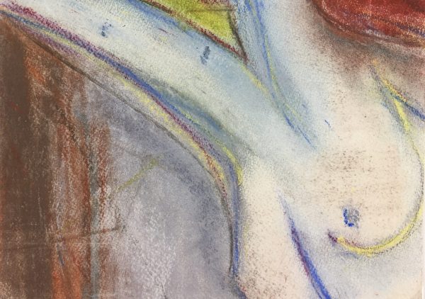 Nudes Original Art - Oil Pastel - Nude, c.1970