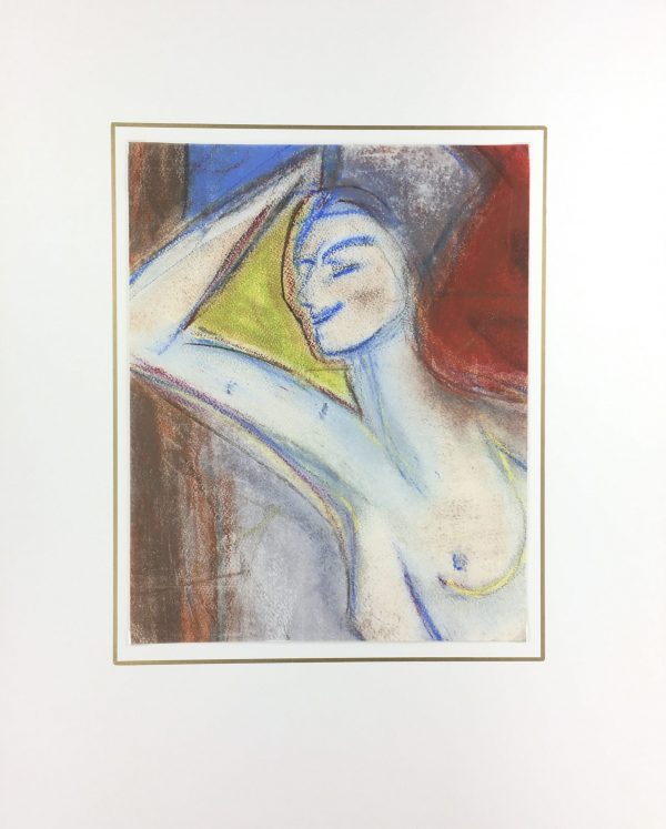 Nudes Original Art - Oil Pastel - Nude, c.1970