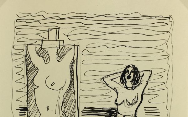 Nudes Original Art - Pen/Ink - Modern, Albert Vialé, c.1930