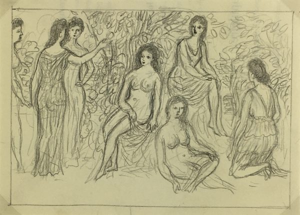 Nudes Original Art - Nudes, Albert Vialé, c.1940