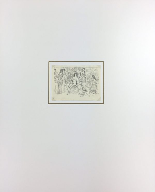 Nudes Original Art - Nudes, Albert Vialé, c.1940