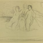 Nudes Original Art - Nudes, Albert Vialé, 1945