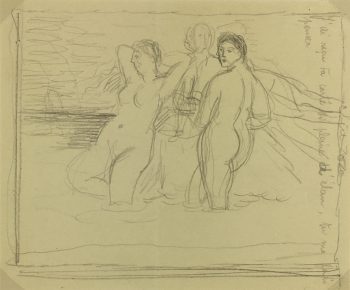 Nudes Original Art - Nudes, Albert Vialé, 1945