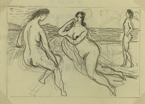 Nudes Original Art - Nudes, Albert Vialé, c.1940