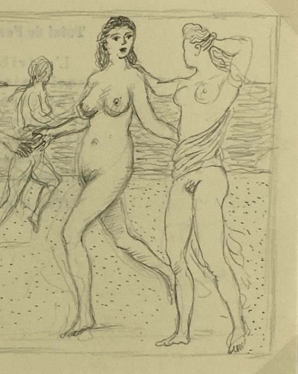 Nudes Original Art - Nudes, Albert Vialé, c.1940