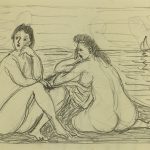 Nudes Original Art - Nudes, Albert Vialé, c.1940