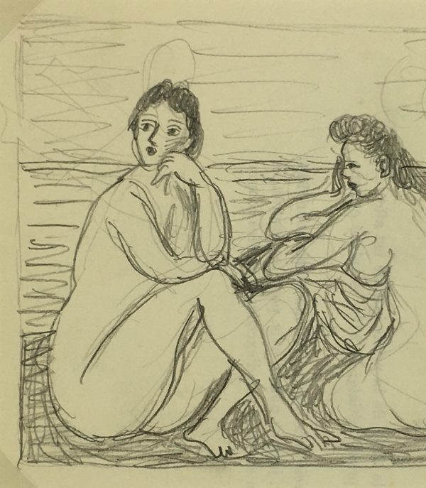 Nudes Original Art - Nudes, Albert Vialé, c.1940