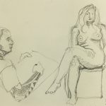 Nudes Original Art - Tattoo Artist, Signed, 2009