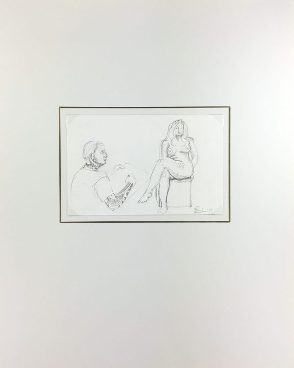 Nudes Original Art - Tattoo Artist, Signed, 2009