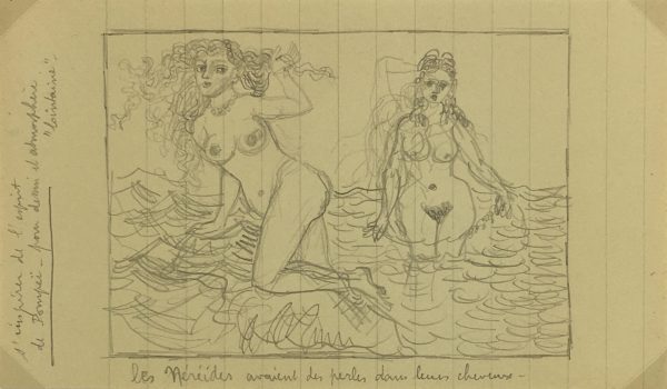 Nudes Original Art - Nudes, Albert Vialé, c.1940