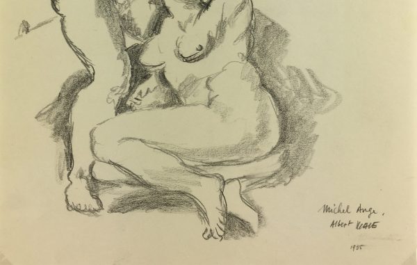 Nudes Original Art - Pencil - Study, Albert Vialé, 1935