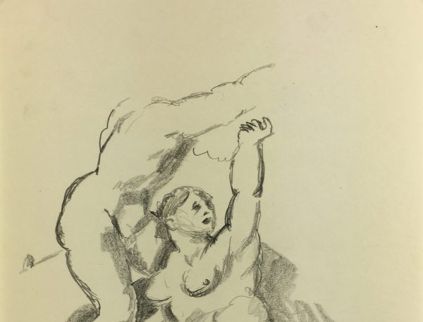 Nudes Original Art - Pencil - Study, Albert Vialé, 1935