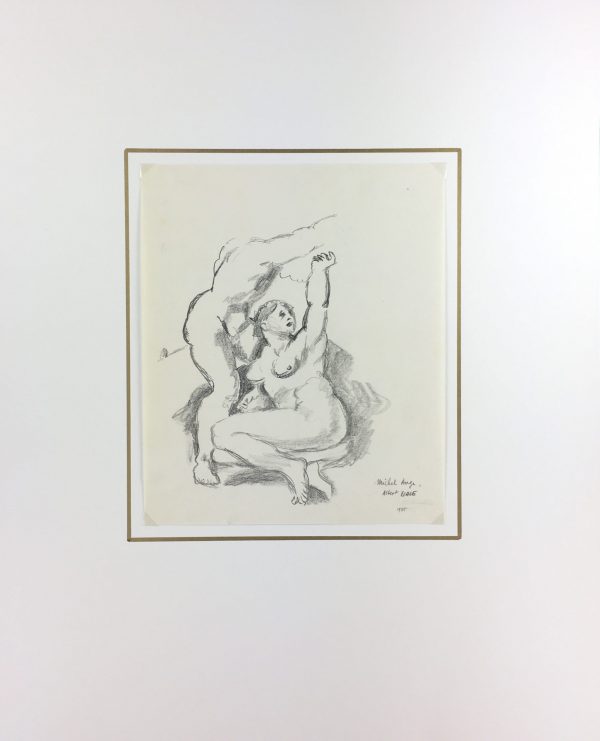 Nudes Original Art - Pencil - Study, Albert Vialé, 1935