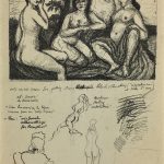 Nudes Original Art - Artist's Notes, Albert Vialé, 1938