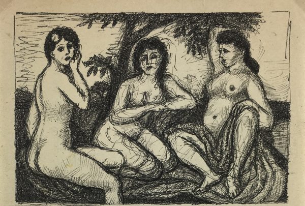 Nudes Original Art - Artist's Notes, Albert Vialé, 1938