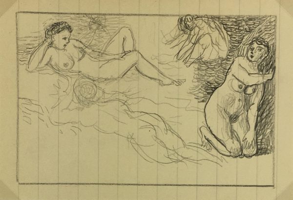Nudes Original Art - Nudes, Albert Vialé, c.1940