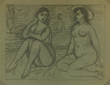 Nudes Original Art - Nudes, Albert Vialé, 1943