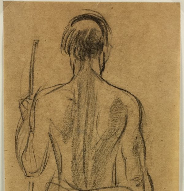 Nudes Original Art - Pencil Drawing, R. Schweimzsk, 1957
