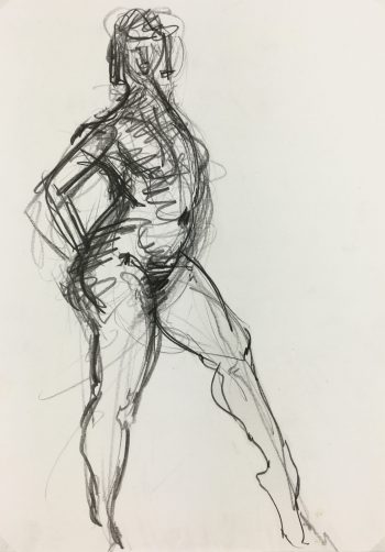 Nudes Original Art - Nudes, French, 1980s