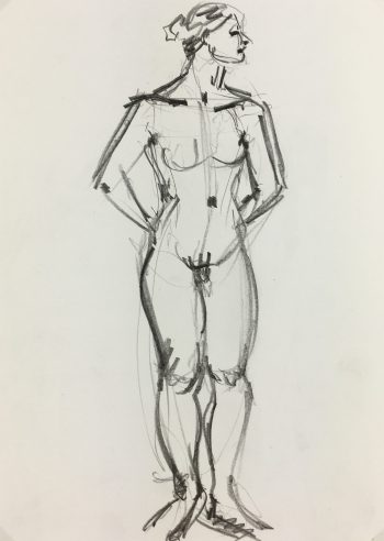 Nudes Original Art - Nudes, French, 1980s