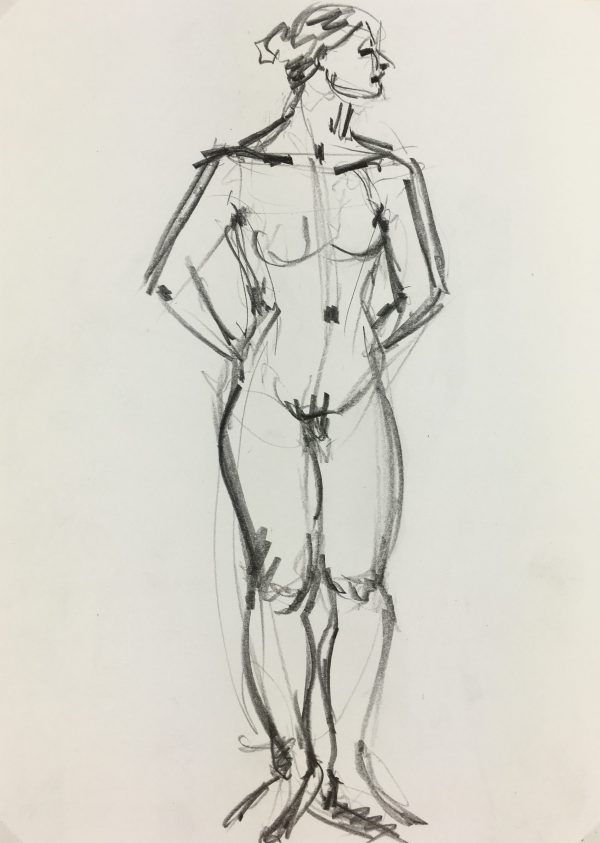 Nudes Original Art - Nudes, French, 1980s