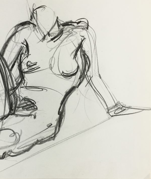 Nudes Original Art - Nudes, French, 1980s