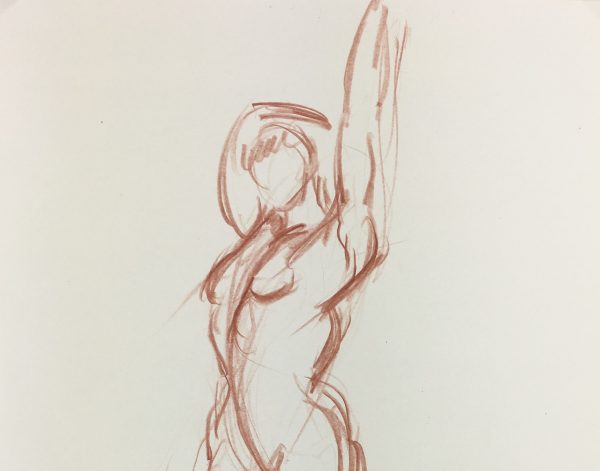 Nudes Original Art - Nudes, French, 1980s