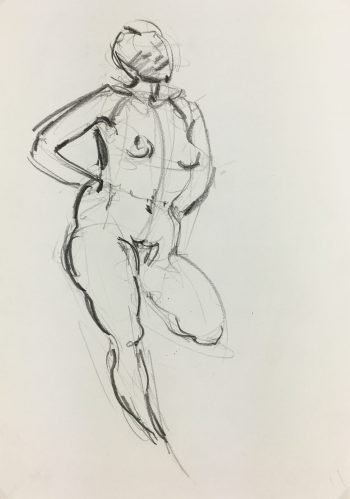 Nudes Original Art - Nudes, French, 1980s
