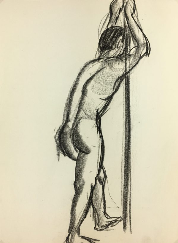 Nudes Original Art - Nude, J. Odette, c.1950