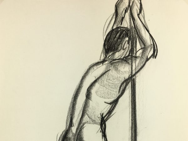 Nudes Original Art - Nude, J. Odette, c.1950