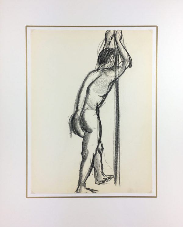 Nudes Original Art - Nude, J. Odette, c.1950