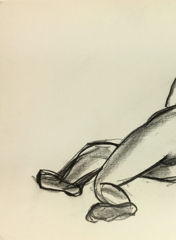 Nudes Original Art - Nude, J. Odette, c.1950