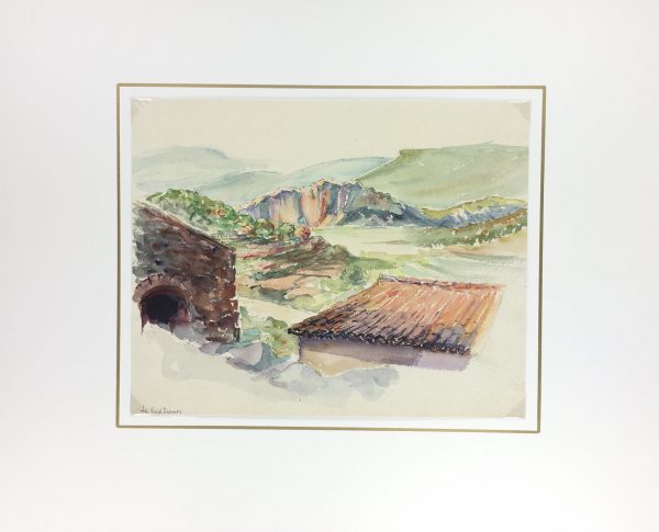 Provence, France Original Art - Évenos, Provence, c.1950
